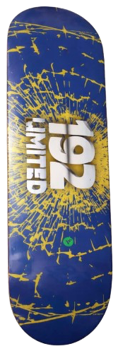 192 Limited Shatter deck — blue with yellow shatter graphic